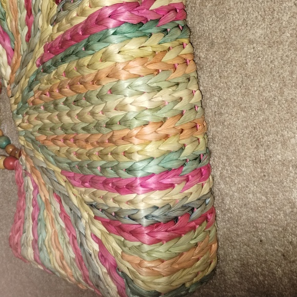 Cappelli Straworld Straw HandBag with Wallet - Picture 5 of 5